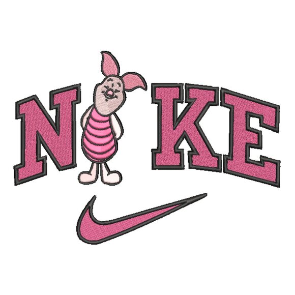 Nike Piglet Embroidered Adult Unisex Crewneck Sweatshirt Winnie Pooh - Picture 15 of 15